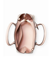 Kate Spade Wkru6120 Eva Paper Rose Small Top Zip Satchel Pink Multi