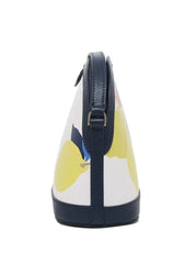 Kate Spade Wkru6857 Dome Crossbody Large Lemon Whitemulti