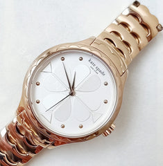 Kate Spade KSW1504 New York Rosebank Three-hand Scallop Rose Gold-tone Stainless Steel Watch