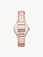 Kate Spade KSW1504 New York Rosebank Three-hand Scallop Rose Gold-tone Stainless Steel Watch