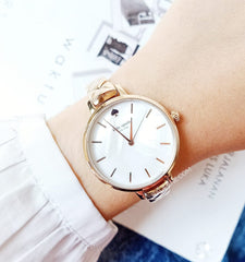 Kate Spade Ksw1466 Metro Scallop Rose Gold-Tone Bracelet Watch
