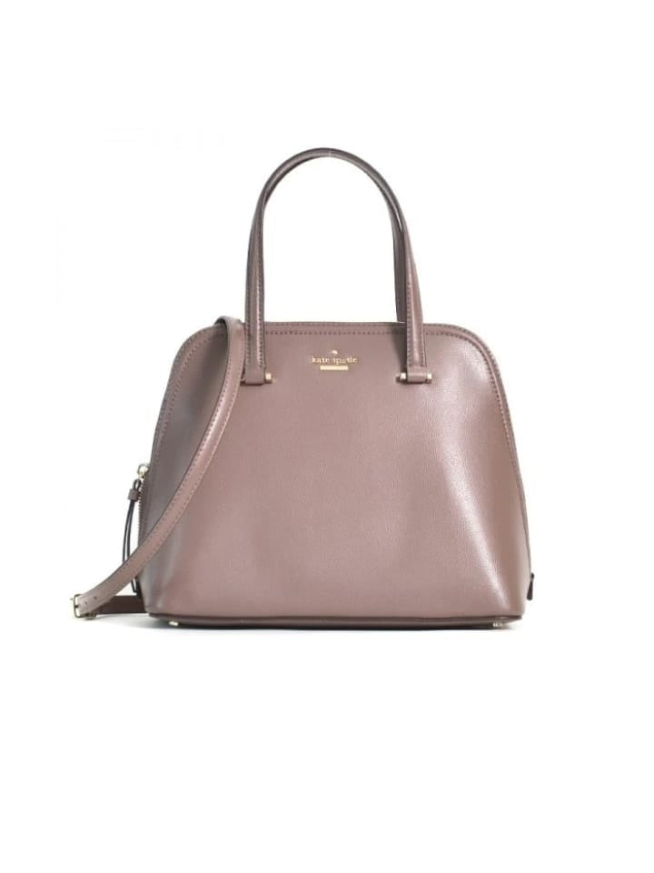 Kate Spade Wkru6058 Small Dome Satchel Patterson Drive Dusk Gray