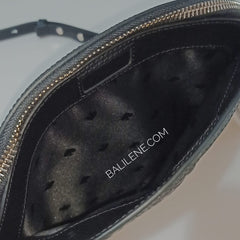 Kate Spade Wkru6770 Dome Large Crossbody Hollie Spade Clover Geo Emboss Black