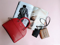 Kate Spade Wkru4928 Mini Carli Groove Street Leather Redcarpet