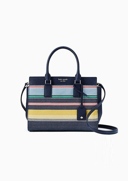 Kate Spade Wkru5931 Cameron Medium Satchel Stripe Multi