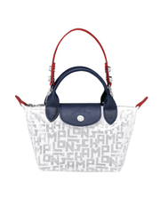 Longchamp L1500HQM007 Mini Le Pliage Transparent Tote In White