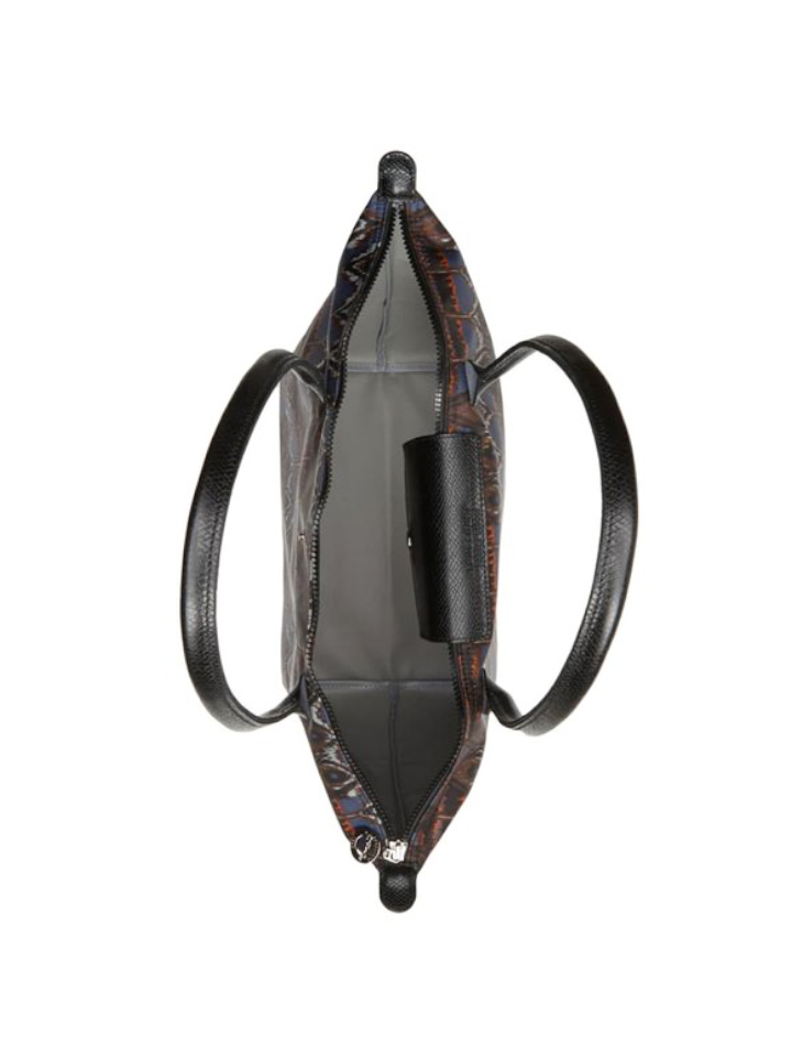 Longchamp-L1899649006-Le-Pliage-Large-Ikat-Nylon-Tote-Navy-Balilene-dalam