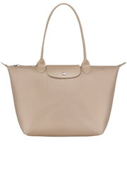 Longchamp Le Pliage City Large Shoulder Bag Beige