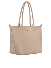 Longchamp Le Pliage City Large Shoulder Bag Beige