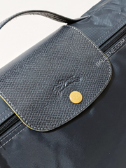 Longchamp Le Pliage Club Briefcase Small Gun Metal