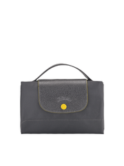 Longchamp Le Pliage Club Briefcase Small Gun Metal