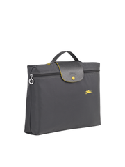 Longchamp Le Pliage Club Briefcase Small Gun Metal