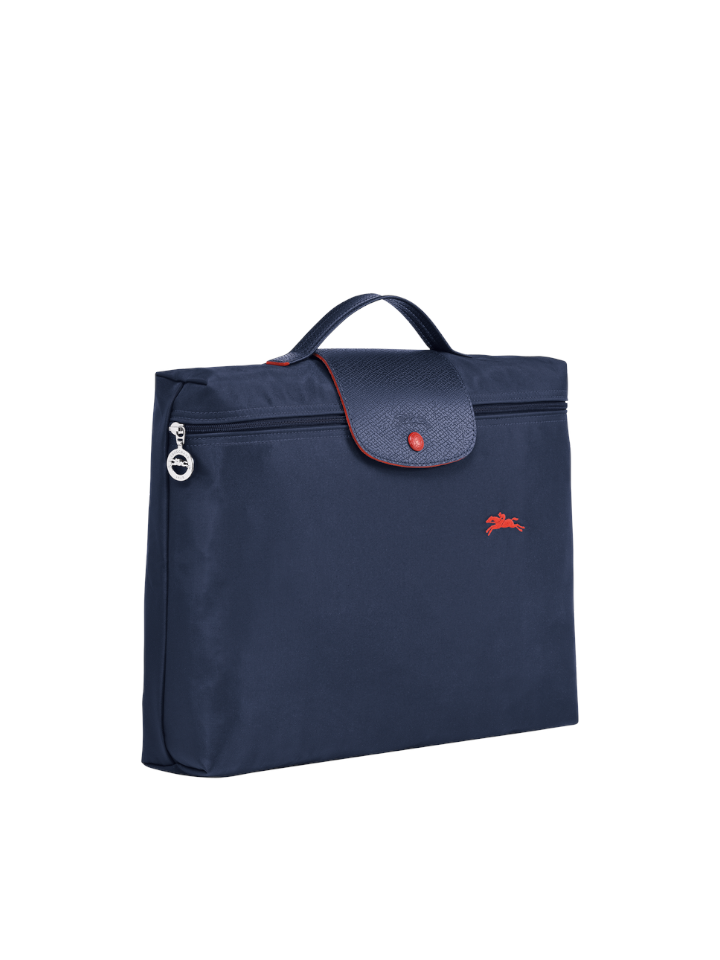 Longchamp Le Pliage Club Briefcase Small Navy Balilene