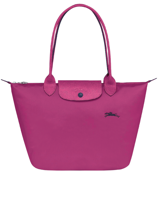Longchamp-Le-Pliage-Club-Medium-Shoulder-Bag-Fuchsia-Balilene-depan