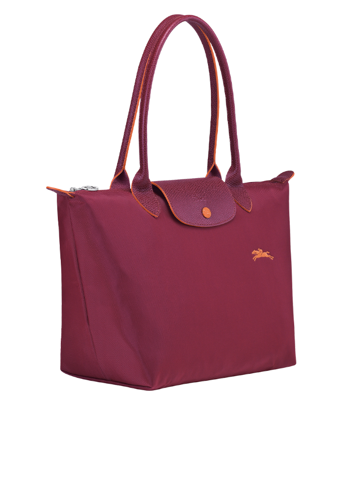 Longchamp Le Pliage Club Medium Shoulder Tote Bag In Garnet Red