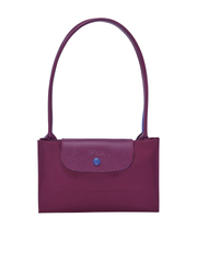 Longchamp-Le-Pliage-Club-Shoulder-Bag-Plum-Balilene-detail