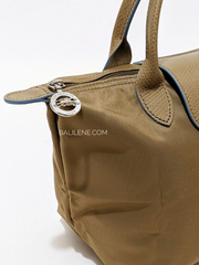 Longchamp Le Pliage Club Small Top Handle Bag Khaki