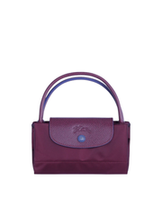 Longchamp Le Pliage Club Small Top Handle Bag Plum