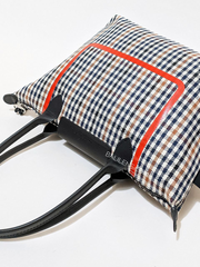 Longchamp Le Pliage Collection Tote Bag Multicolor Navy/Cognac