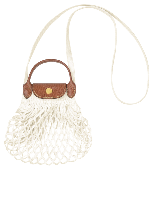 Longchamp Le Pliage Extra-Small Filet Crossbody Bag Cream