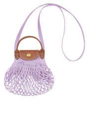 Longchamp Le Pliage Extra-Small Filet Crossbody Bag Lilac