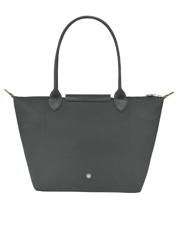 Longchamp-Le-Pliage-Green-Small-Shoulder-Bag-Graphite-Balilene-belakang