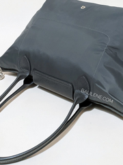 Longchamp-Le-Pliage-Green-Small-Shoulder-Bag-Graphite-Balilene-detail-belakang