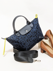 Longchamp Le Pliage LPG Top Handle Bag Black/Navy