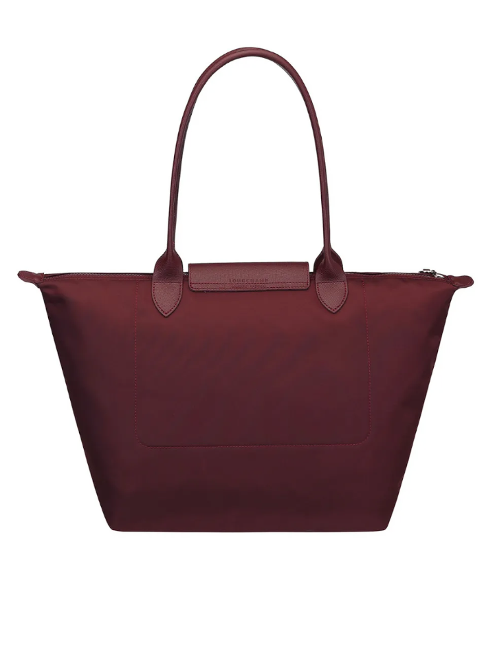Longchamp Le Pliage Neo Small Nylon Shoulder Tote In Grape Balilene
