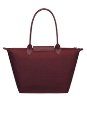 Longchamp-Le-Pliage-Neo-Small-Nylon-Shoulder-Tote-In-Grape-Balilene-belakang