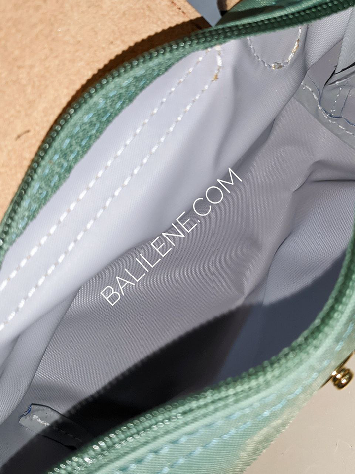 Longchamp-Le-Pliage-Original-Pouch-Cypress-Balilene-detail-dalam