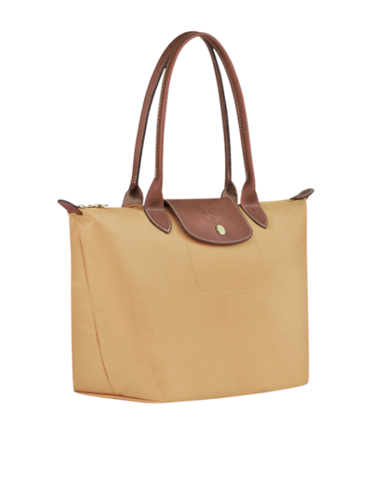 Longchamp-Le-Pliage-Original-Small-Shoulder-Bag-Miel-Balilene-samping