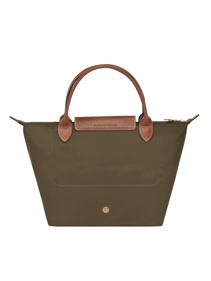 Longchamp-Le-Pliage-Original-Top-Handle-Bag-Khaki-Army-Balilene-belakang