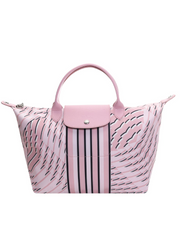 Longchamp Le Pliage Neo Medium Top Handle Bag Pastel Pink