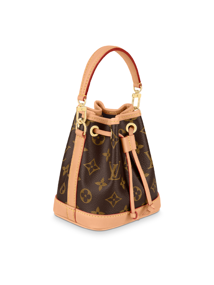 Louis Vuitton Nano Noe Dragon Fruit Pink in Coated Canvas with