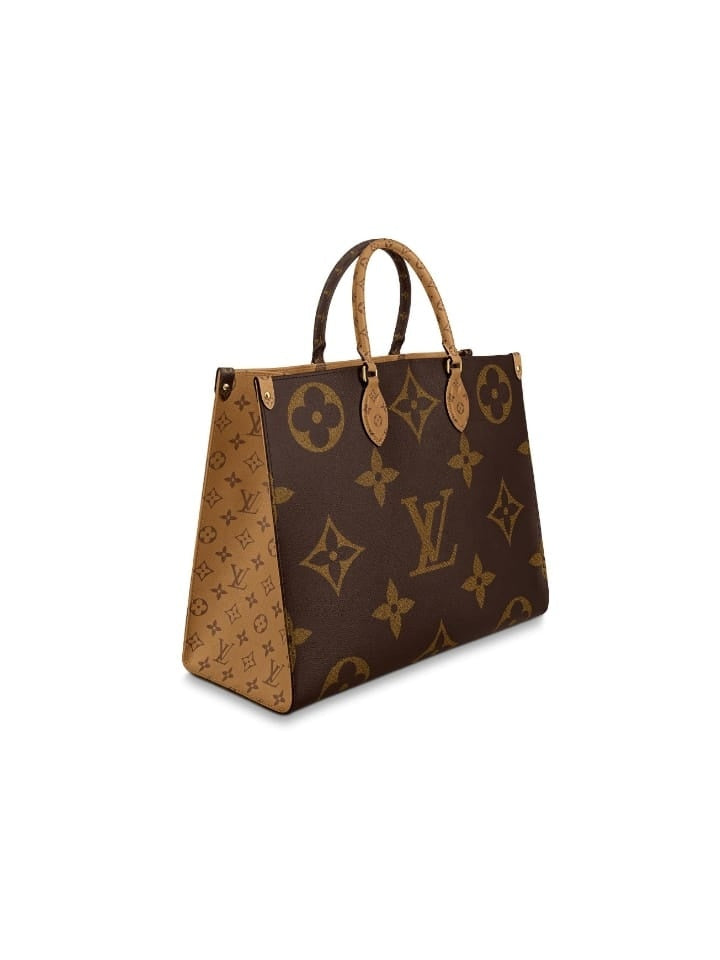 Louis Vuitton Onthego GM Beige in Econyl/Coated Canvas with Gold-tone - US
