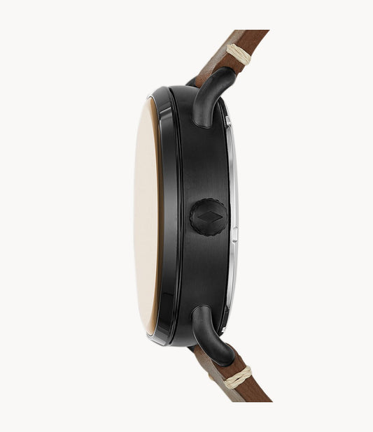 Fossil Me3158 Commuter Automatic Brown Leather Watch