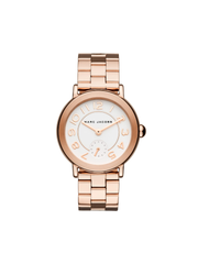 Marc Jacobs MJ3471 Riley Ladies White Dial Rose Gold Tone Watch