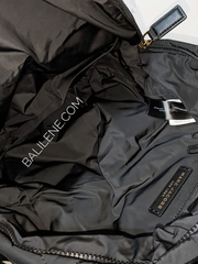 Marc Jacobs Quilted Nylon Backpack Bag Black