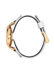 Marc Jacobs The Cuff Quartz Silver Dial Leather Strap Watch