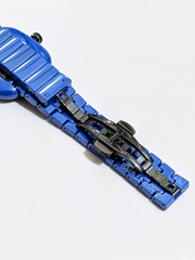 Marc Jacobs The Cushion Blue Dial Ceramic Bracelet Watch