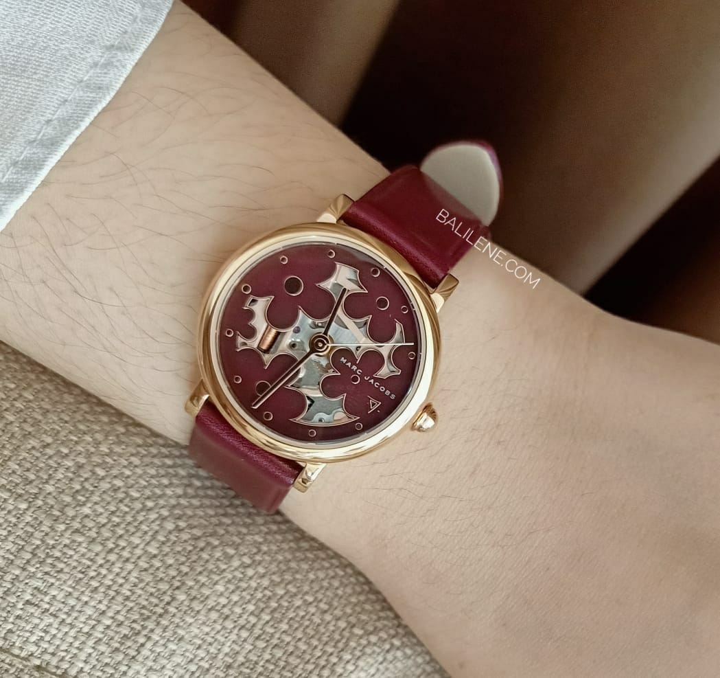 Marc Jacobs MJ1629 Classic Quartz Red Dial Ladies Watch Balilene