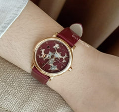 Marc Jacobs MJ1629 Classic Quartz Red Dial Ladies Watch