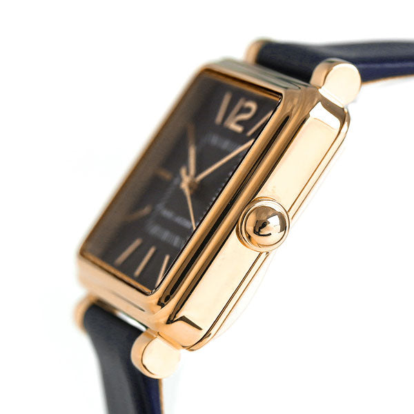Marc Jacobs Mj1523 Vic Black Dial Navy Leather Ladies Watch Balilene