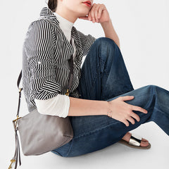 Fossil ZB7187020 Maya Hobo Crossbody Grey