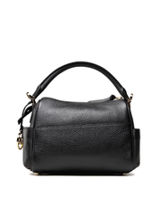 Michael Kors 30F1G9LS1L Lorimer Small Pebbled Leather Satchel Black