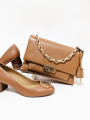 Michael Kors 30S9G0EL2L Cece Medium Leather Shoulder Bag Acorn