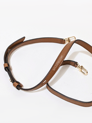 Michael Kors 32S1G4MC1L Mina Small Pebbled Leather Crossbody Bag Luggage