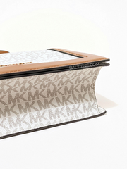 Michael Kors 32S2GJ6C7B Jet Set Large Logo Crossbody Bag Vanilla