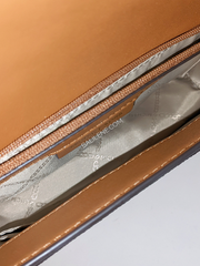 Michael Kors 32S2GJ6C7B Jet Set Large Logo Crossbody Bag Vanilla